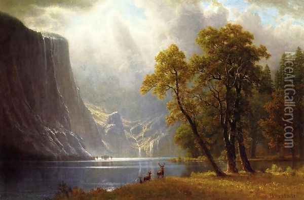 Yosemite Valley II Oil Painting - Albert Bierstadt