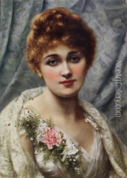 The Young Beauty Oil Painting - William Anstey Dolland