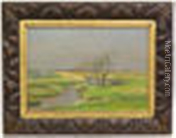 South African River Scene Oil Painting - Frans David Oerder