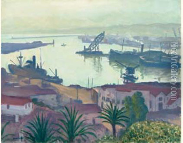  L'arriere-port De L'agha  Oil Painting - Albert Marquet
