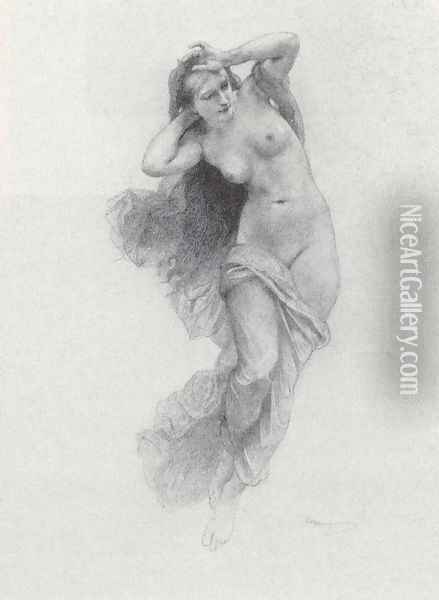 Sketch for Night Oil Painting - William-Adolphe Bouguereau