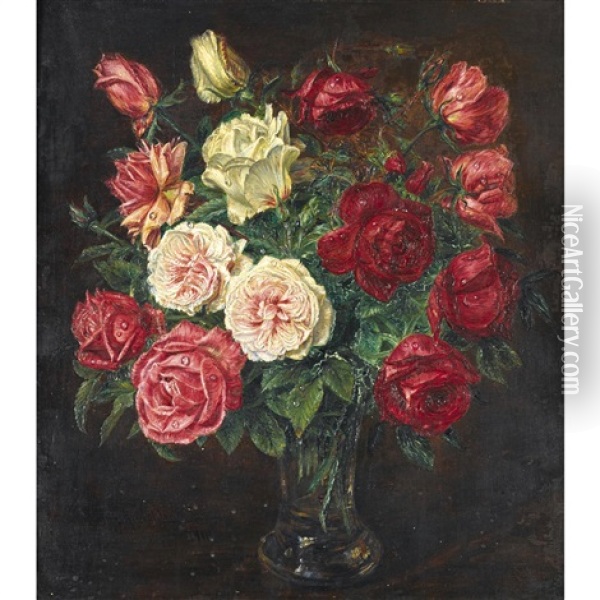 Rosenzauber Oil Painting - Hermann Gottlieb Kricheldorf