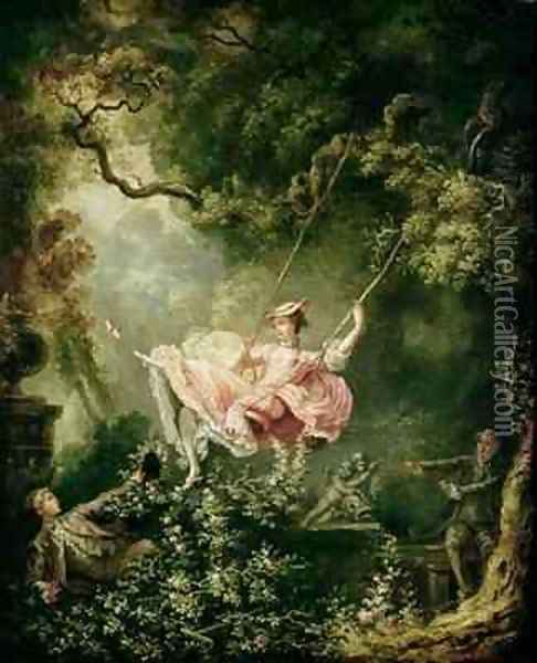 The Swing Oil Painting - Jean-Honore Fragonard