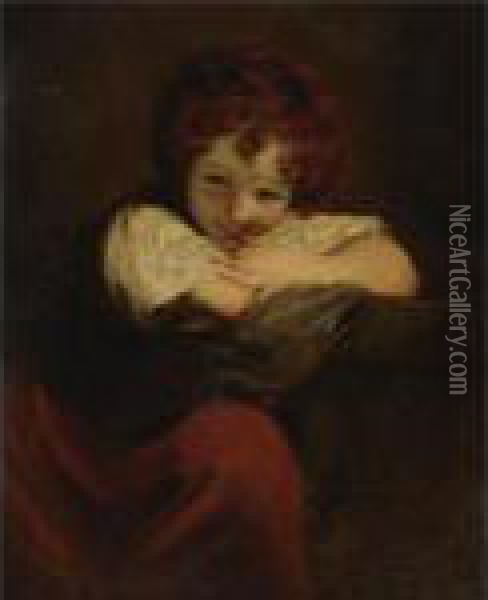 The Laughing Girl Oil Painting - Sir Joshua Reynolds