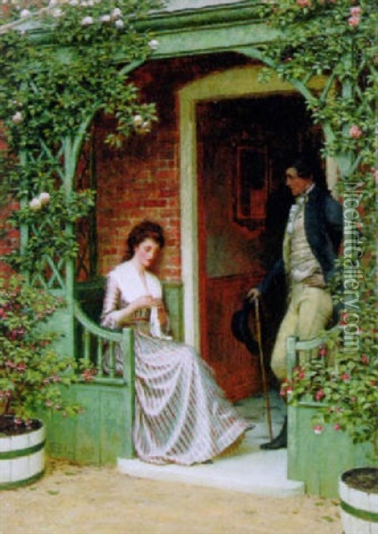 The Proposal Oil Painting - Edmund Blair Leighton
