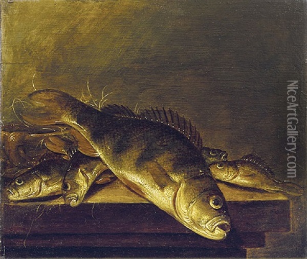 Fisch-stilleben Oil Painting - Pieter de Putter