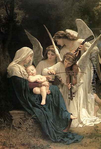 Song of the Angels Oil Painting - William-Adolphe Bouguereau