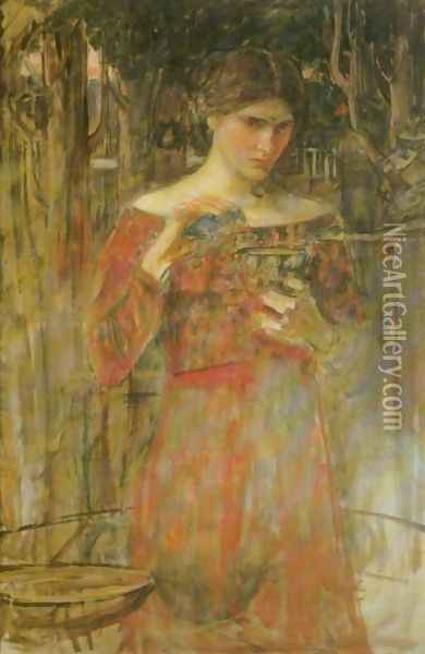 Jason and Medea study 1907 Oil Painting - John William Waterhouse