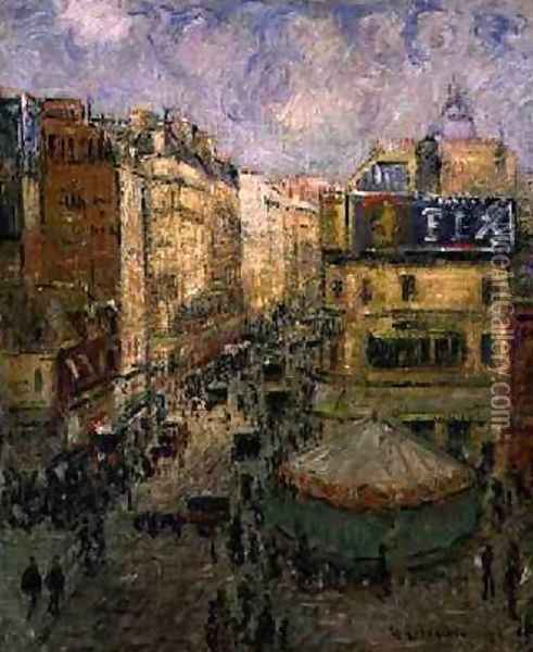 Rue de Clignancourt 1924 Oil Painting - Gustave Loiseau