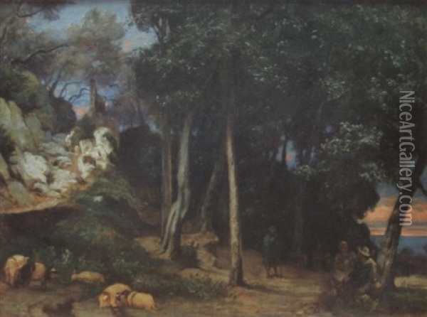 Odysseus Bei Den Hirten Oil Painting - Albert Lang