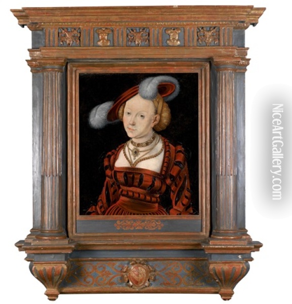 Die Biblische Judith Als Renaissancefurstin Oil Painting - Lucas Cranach the Elder