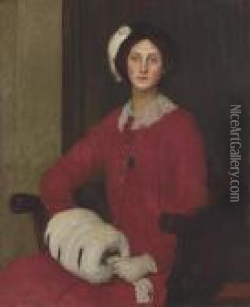 Hilda Spencer Watson Oil Painting - George Spencer Watson