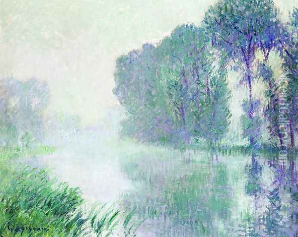 Fog, Morning Effect Oil Painting - Gustave Loiseau