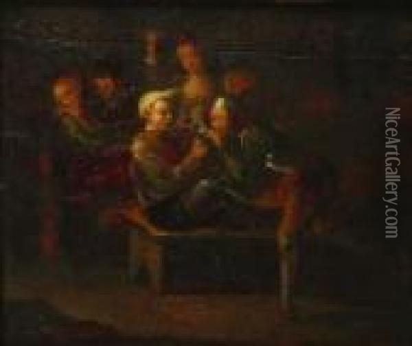 The Informers Oil Painting - Nicolaes Maes