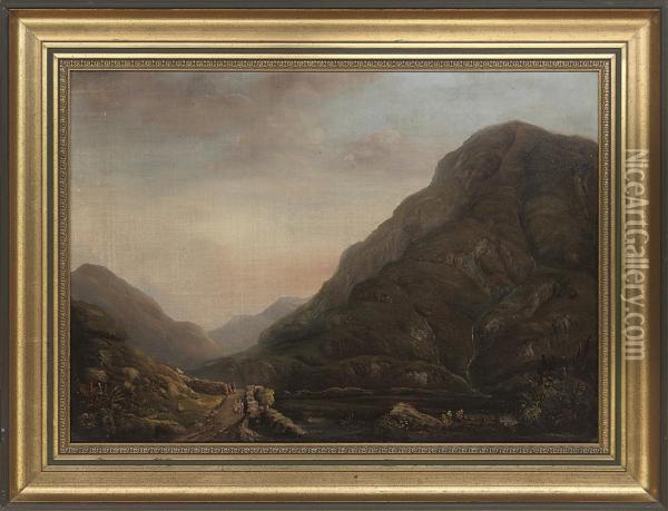 The Gap Of Dunloe, Killarney Oil Painting - Cecilia Margaret Campbell