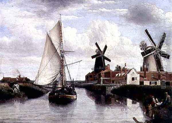 Stoneferry, Hull, 1833 Oil Painting - John Ward