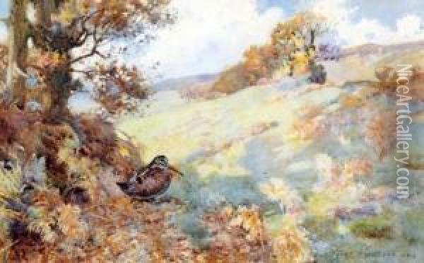 In The Shadow Of The Hedgerow Oil Painting - Frank Southgate