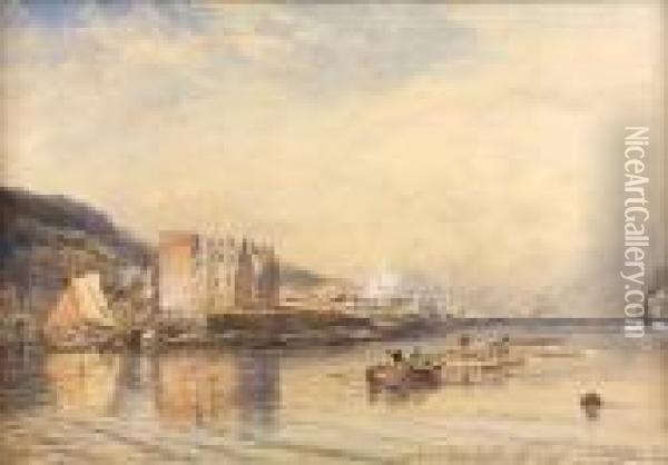 Newark Castle, Port Glasgow Oil Painting - Samuel Bough