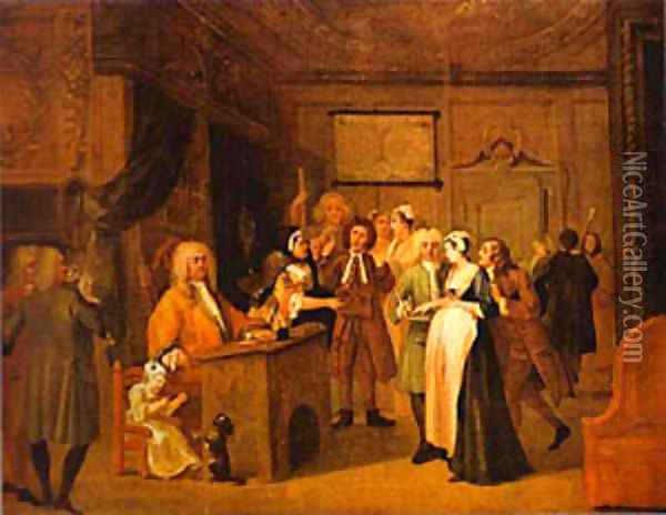 The Denunciation 1729 Oil Painting - William Hogarth