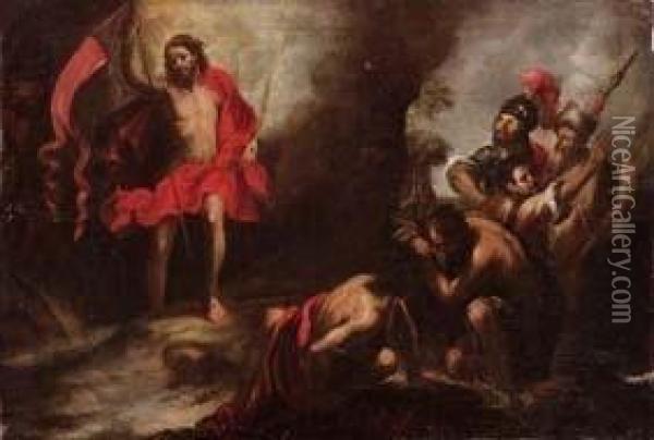 Resurrezione Di Cristo Oil Painting - Pietro Della Vecchio