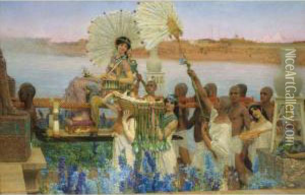 The Finding Of Moses Oil Painting - Sir Lawrence Alma-Tadema