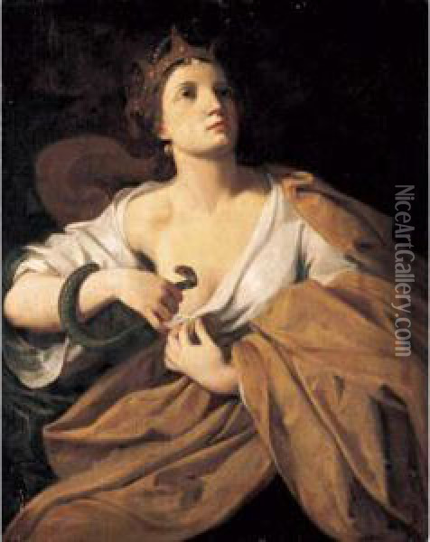 Cleopatra Oil Painting - Lorenzo Pasinelli