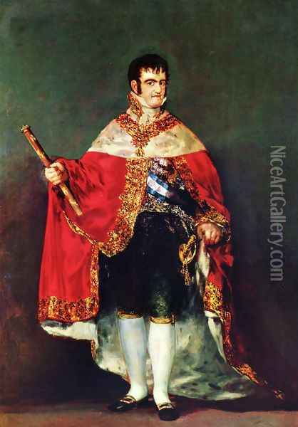 Portrait of Fernando VIII Oil Painting - Francisco De Goya y Lucientes