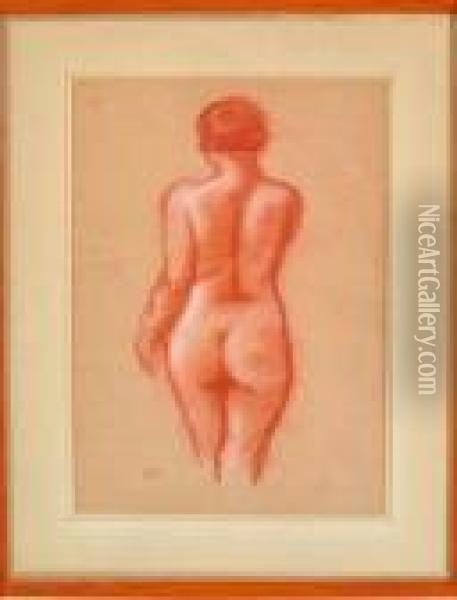 femme Nue Debout Vue De Dos  Oil Painting - Aristide Maillol