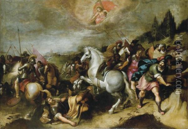 La Conversion De Saint-paul Oil Painting - Frans II Francken