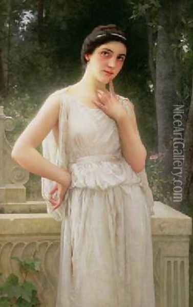 Contemplation Oil Painting - Charles Amable Lenoir