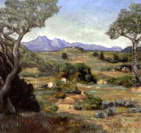 Paysage De Provence Oil Painting - Pierre Paul Girieud