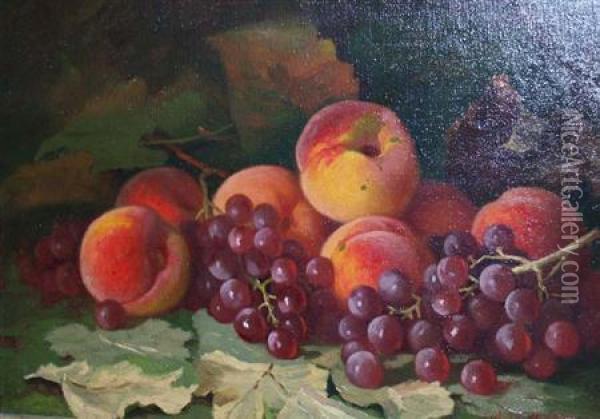 Still Life With Fruit Oil Painting - Jonas Joseph LaValley