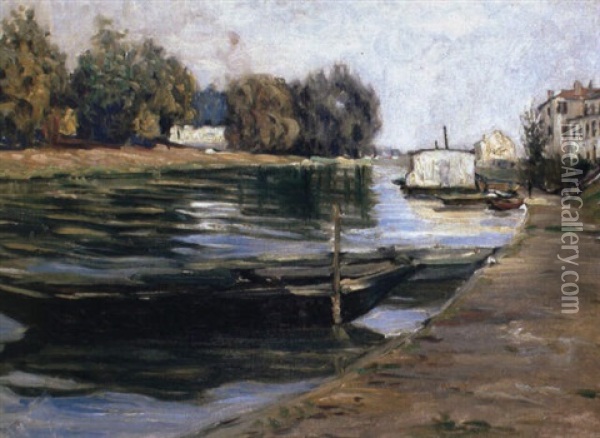 Bords De La Seine Oil Painting - Gustave Caillebotte