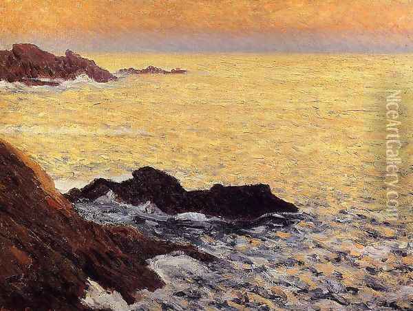 The Golden Sea - Quiberon Oil Painting - Maxime Maufra