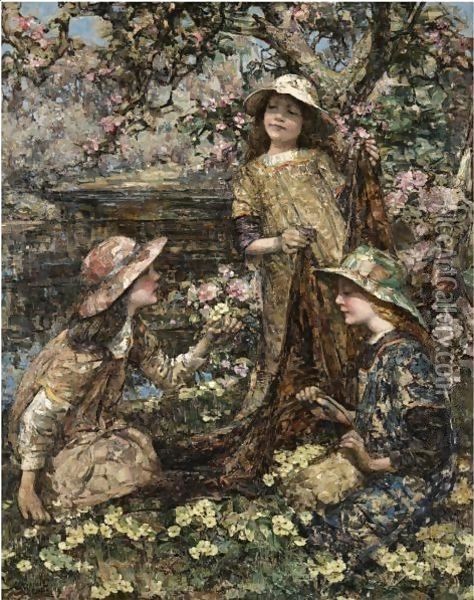 Spring Time Oil Painting - Edward Atkinson Hornel