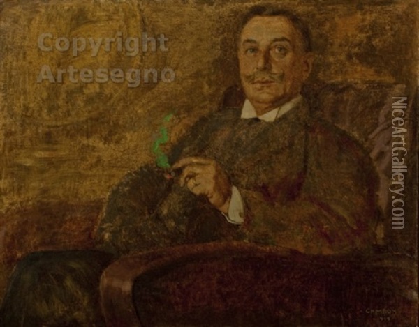 Ritratto Di Gentiluomo Oil Painting - Glauco Cambon