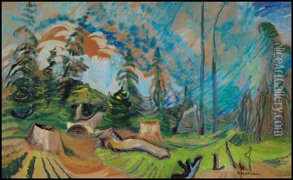 Forest Clearing Oil Painting - Emily Carr