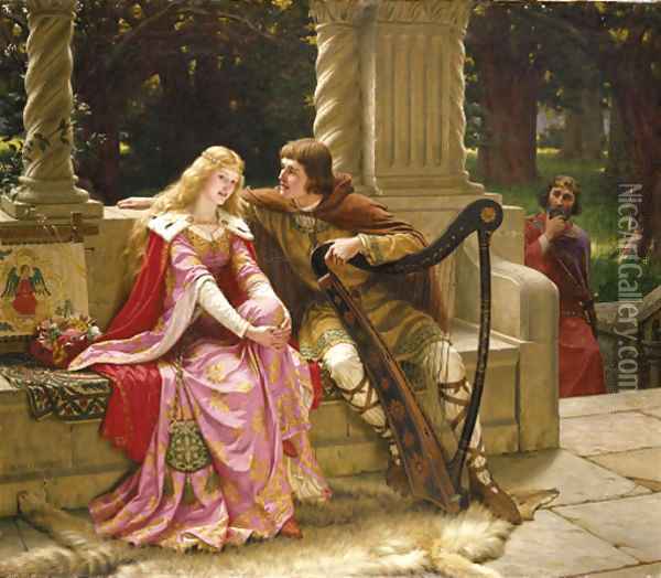 The End of the Song Oil Painting - Edmund Blair Blair Leighton