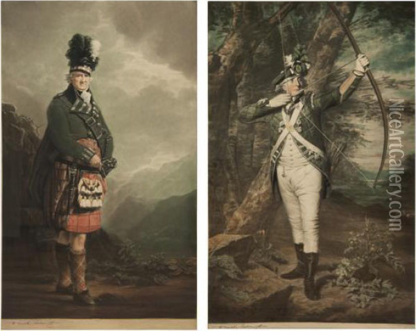 Set Of Four Scottish Portraits Oil Painting - Sir Henry Raeburn