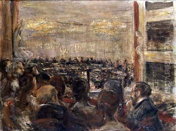 At the Opera House Oil Painting - Max Liebermann