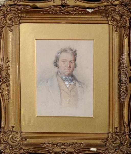 Portrait Of A Gentleman Oil Painting - John Henry Mole