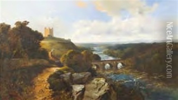 Richmond Castle, Yorkshire Oil Painting - Edward H. Niemann