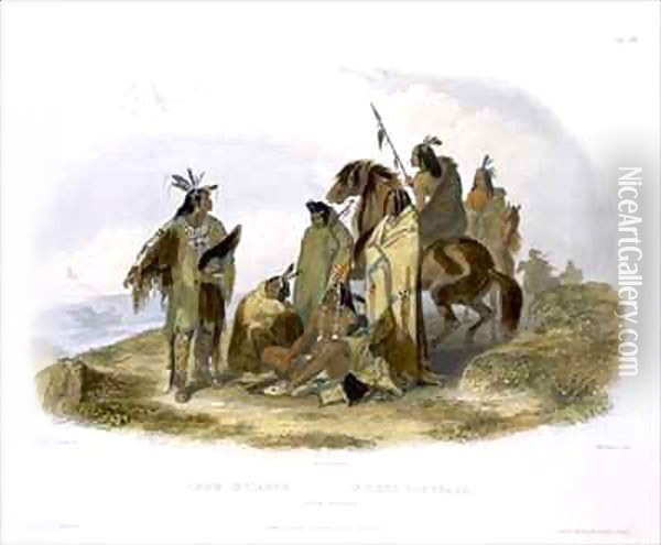 Crow Indians Oil Painting - Karl Bodmer
