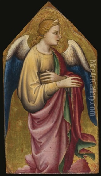 The Angel Of The Annunciation Oil Painting - Mariotto Di Nardo