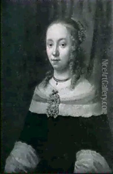 Bildnis Der Julia D...im Alter Von 25 Jahren Oil Painting - Bartholomeus Van Der Helst