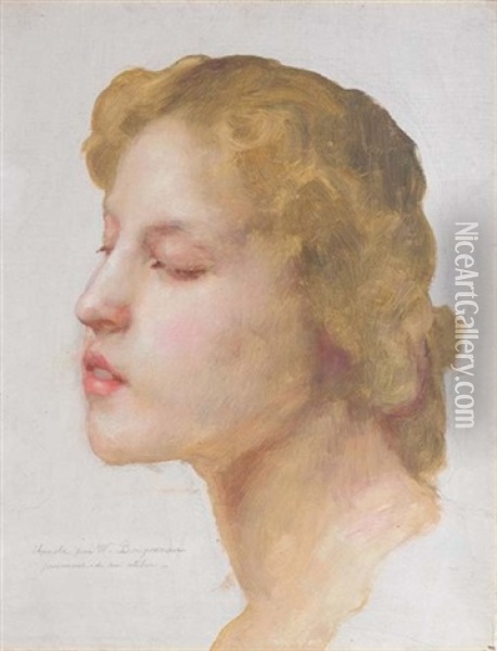 Portrait Study Oil Painting - William-Adolphe Bouguereau