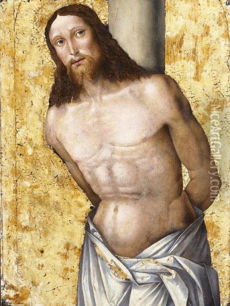 Le Christ A La Colonne Oil Painting - Boccaccio Boccaccino