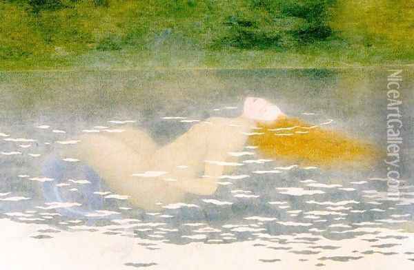 A Siren Oil Painting - Louis-Maurice Boutet de Monvel