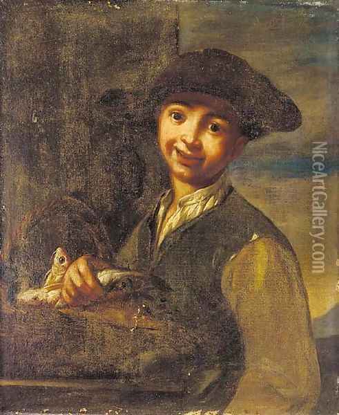 A youth Oil Painting - Giacomo Ceruti (Il Pitocchetto)