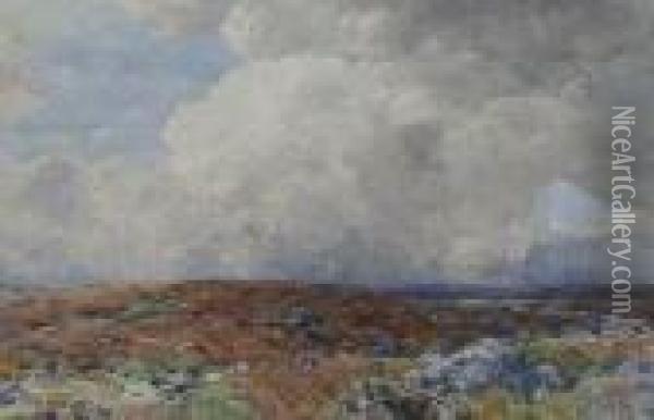 Rannoch Moor Oil Painting - Alexander Kellock Brown